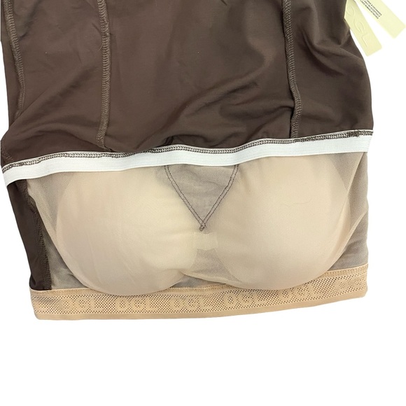 OGL Move Strapless Peplum Active Top Brown NWT Size Small - Picture 4 of 8